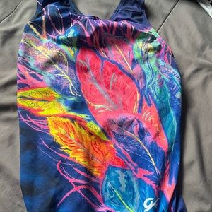 GK Elite Colorful Feathers Leotard! 🪶